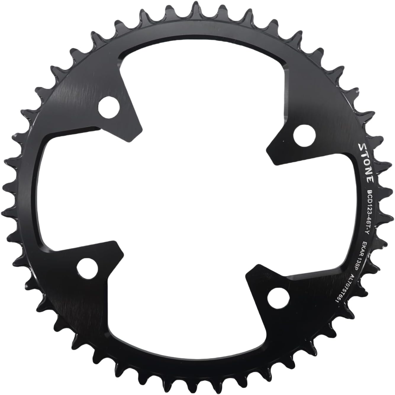 DJC Stone 123BCD Round Bike Chainring for Campagnolo Ekar Crank Gravel Road 1x13 Crankset for CP 13 Speed C13 Chain