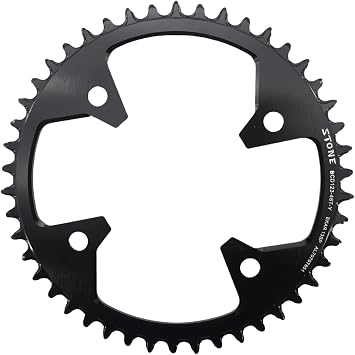 DJC Stone 123BCD Round Bike Chainring for Campagnolo Ekar Crank Gravel Road 1x13 Crankset for CP 13 Speed C13 Chain