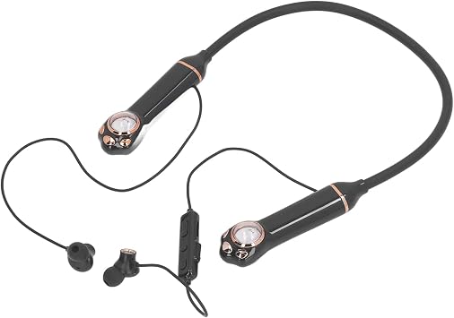 XUMIUZIY Neckband Bluetooth Headphones, Wireless Bluetooth 5.3 Stereo Neckband Earbuds with Microphone, IPX5 Water Proof, 40H Long Playtime, Cute Cat Design Black