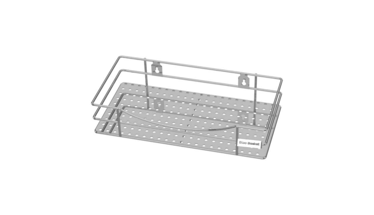 BLOO BASKET Stainless Steel Silver Space Saving, Rustproof Shampoo-Bottle Rack