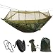 Produktbild Outdoor-Camping-Hängematten mit Moskitonetz, tragbare Hängematte, Fallschirmzelt für zwei Personen, 260 x 140 cm, Tragkraft: 200 kg, Tarnfarbe