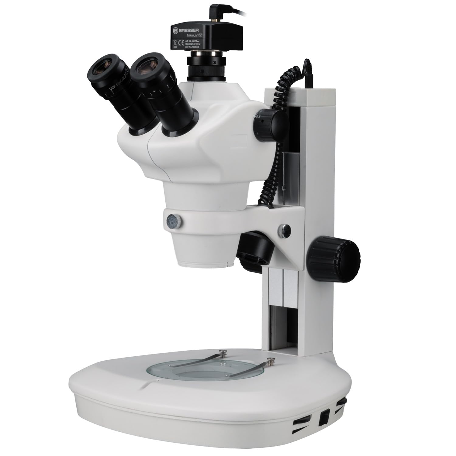 BRESSER Science ETD-201 8-50x Trino Zoom-Stereomikroskop mit MikroCam SF UHD Mikroskopkamera