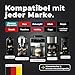 3-in-1 Entkalkungstabletten für Kaffeevollautomaten & Kaffeemaschinen (50 Stück) – Entkalker Kaffeevollautomat kompatibel mit Siemens EQ Series, Jura, Krups, Delonghi, Philips, Miele, Tassimo uvm.