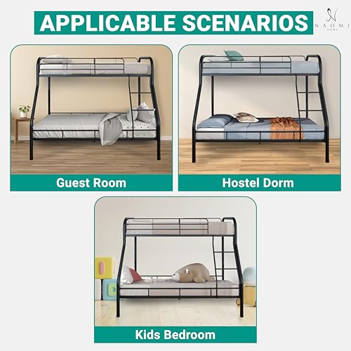 Naomi Home 63711A Hollywood Bunk Beds Twin Over Full Size, Heavy Duty Metal Bunk Bed thumb #6