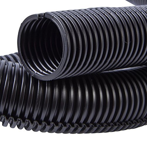 Gardner Bender Flx-3810T Split Flexible Electrical Tubing, ⅜ Inch X 10 Ft, Corrugated Wire Loom, 1 Pk, Uv Resistant Black #TOP1