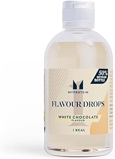 Myprotein FlavDrops Liquid Sweetener | Natural Flavour Enhancer for Protein, Oats, Coffee & More | Sugar-Free & Easy to Mix | White Chocolate 50 ml