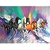 Sugamm 5D DIY Diamond Painting Paard Volledige Diamant Schilderij Dier Kit strassteentjes, borduurwerk foto’s Cross…