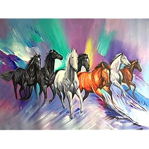 Sugamm 5D DIY Diamond Painting Paard Volledige Diamant Schilderij Dier Kit strassteentjes, borduurwerk foto’s Cross…