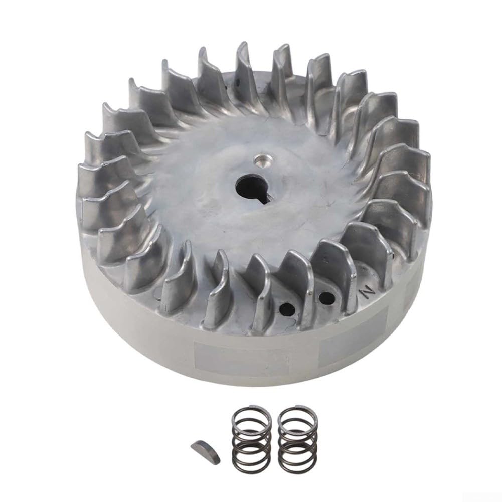 Aluminium Schwungrad 212cc für Predator & für HEMI Motoren, kompatibel mit für COLEMAN CT200U BT200X für MINI Bike, inkl. Ventilfedern und Hauptdüsen-Set für Go-Kart Rasenmäher Reparatur