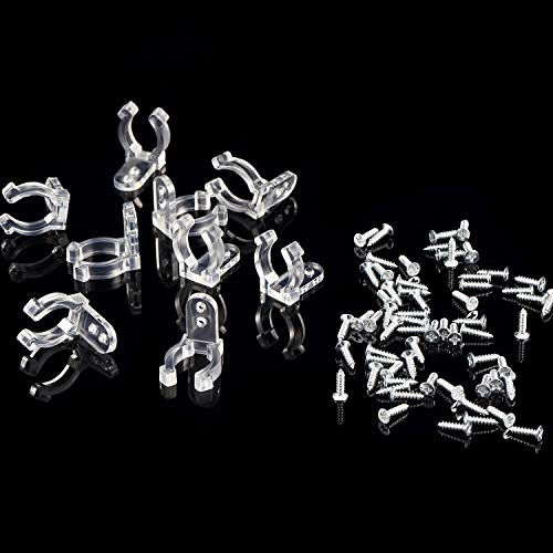 150 Pieces 1/2 Inch Led Rope Light Clips Holder With 300 Pieces Screws Clear Pvc Mounting Rope Light Clips For Christmas Hanging Outdoor Wall Mount Led Light, Family Parties Wedding Ceremonies #TOP4