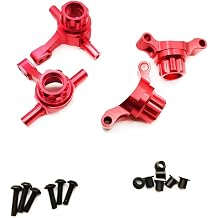 Alloy Front Knuckle Arm and Rear Upright for RC Tamiya TT02 Upgrade Parts Red