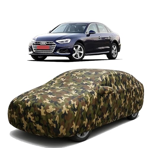 Image of Sulfar 100% Waterproof Car Body Cover Compatible with Mirror for Audi S40 with Long Lasting Durable Material (Triple Stitched, Full Bottom Elastic, Camouflage Army)