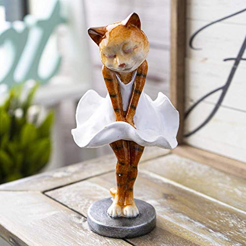 SUMMIT COLLECTION �N���G�C�e�B�u �΂��� �ʔ����l�R�̒u�� �m�x���e�B �I�[�i�����g �e�[�u���g�b�v ���� �|�����W�� �}�������L���b�g �u�� (Diva Cat)
