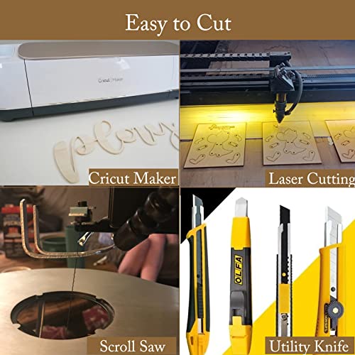 8Pack 11.8 X 11.8 X 1/4 Basswood Sheets Plywood Sheets Unfinished Wood Sheets For Wood Carving, Pyrography, Wood Burning, Drawing, Craft Diy Project, 6Mm #TOP4