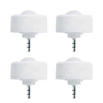 Ceiling Sensor PIR Occupancy Motion Detector for LED Linear High Bay Light, 40 FT Ceiling and 50 FT Wall Mount Detection Diameter, Commercial/Industrial Grade, 4 Pack