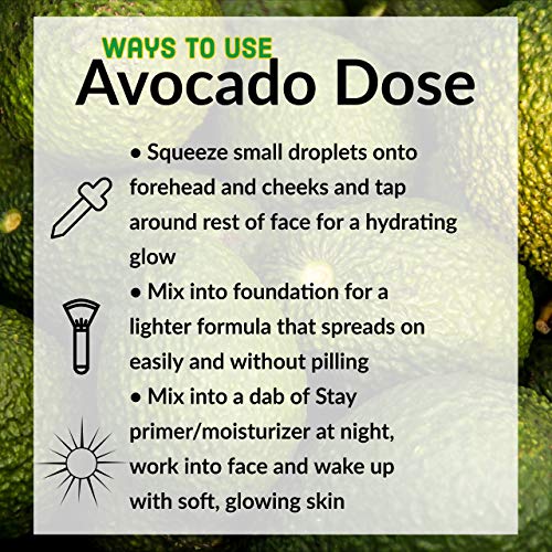 Be Fancy Avocado Dose Facial Oil With Hemp Seed Oil & Squalane, Hydrating, Lightweight For Oily To Dry Skin, Mix Into Lotion, 1 Fl. Oz #TOP4