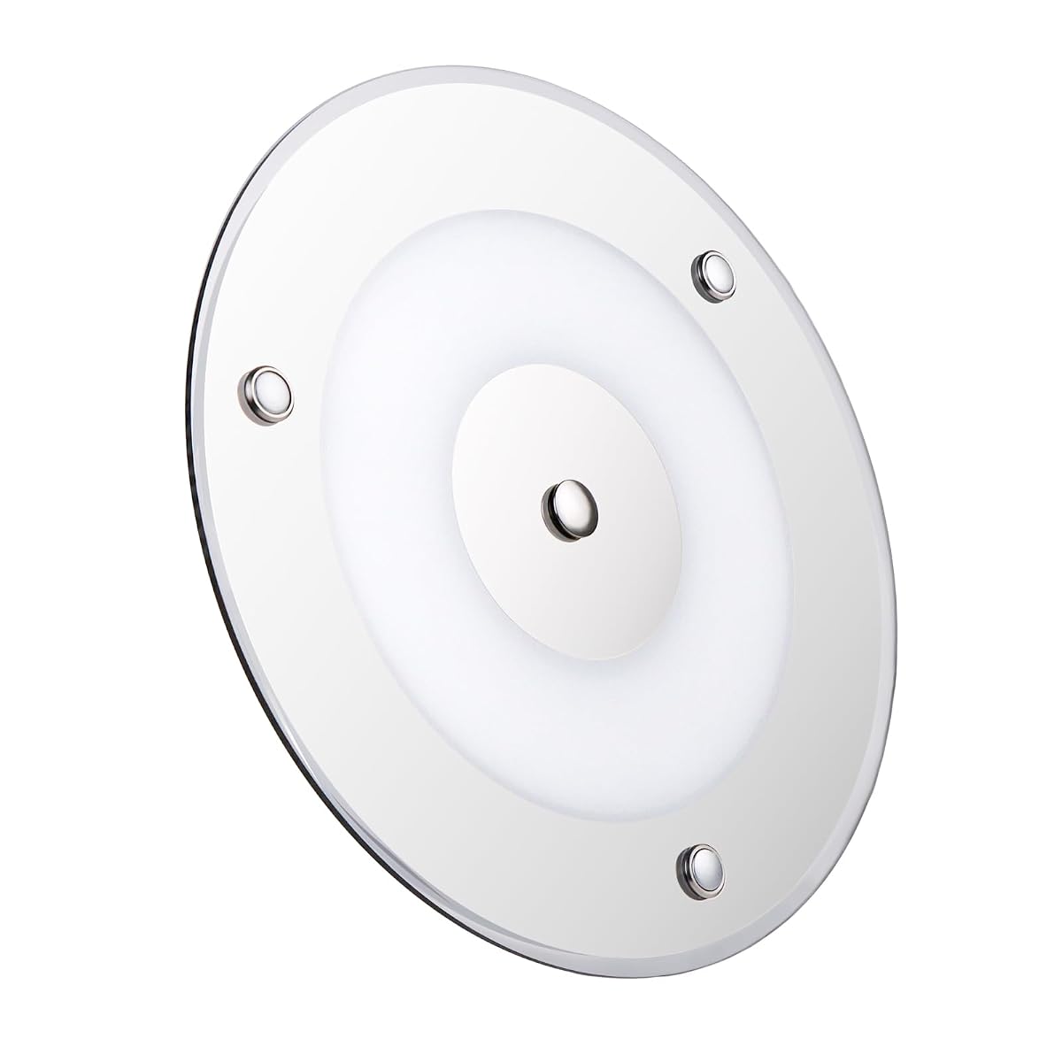 Obeaming 12V LED Ceiling Dome Light, Dimmable, Acrylic, 9W, Cool White, Touch
