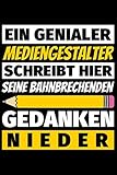 Notizbuch liniert: Mediengestalter Geschenke Beruf - Fabians Notizbücher 