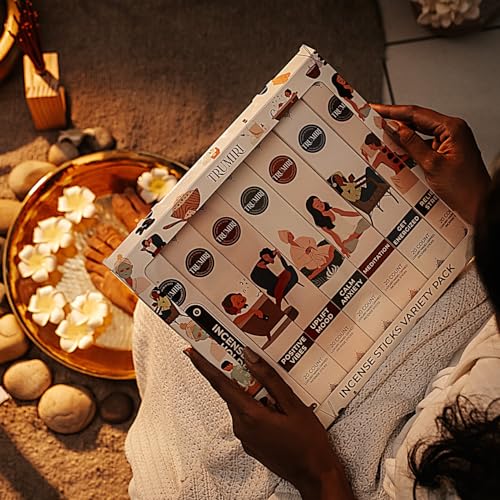 Aromatherapy Incense Sticks - Total 120 Insence-Sticks (20 Insense x 6 Inscents) - Inciensos Aromaticos para La Casa Aroma Incents for Positive Vibes Meditation Stress Relief + Incense Holder by TRUMIRI - Image 6
