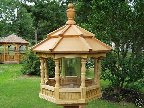 Wood Spindle Amish Homemade Handcrafted Handmade Bird Feeder Md