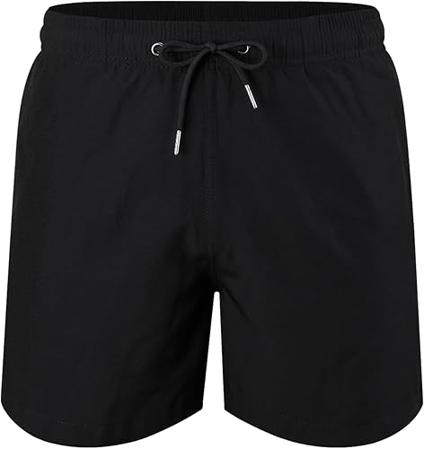 Miniatura 2 de JOYSON Traje de baño para hombre con forro de compresión, secado rápido, para gimnasio, entrenamiento atlético, pantalones cortos de 5 pulgadas