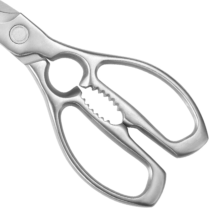 MITSUMOTO SAKARI 9 inch Stainless Steel Kitchen Scissor, Japanese Multipurpose Scissors for Kitchen Use, Heavy Duty Poultry Shears