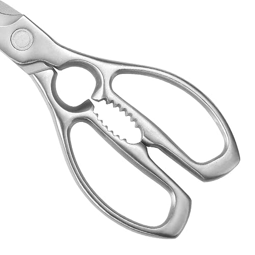 Foto von MITSUMOTO SAKARI 23 cm Schwere Küchenschere, Japanische Kitchen Scissors, Multifunktionale Geflügelschere, Spülmaschinenfest, für Fleisch, Fisch, Huhn, Meeresfrüchte