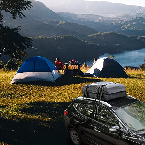 Tirol Waterproof Rooftop Cargo Carrier Luggage Travel Bag (15 Cubic Feet) For Vehicles With Roof Rails #TOP2
