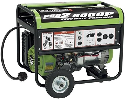 All Power America Propane Generator with Electric Start - 6000 Surge Watts, 5000 Rated Watts, CARB-Compliant, Model# GG6000P