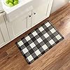 Elrene Home Fashions Farmhouse Living Buffalo Check Comfort, 18" x 30" (Anti Fatigue Mat), Black/White