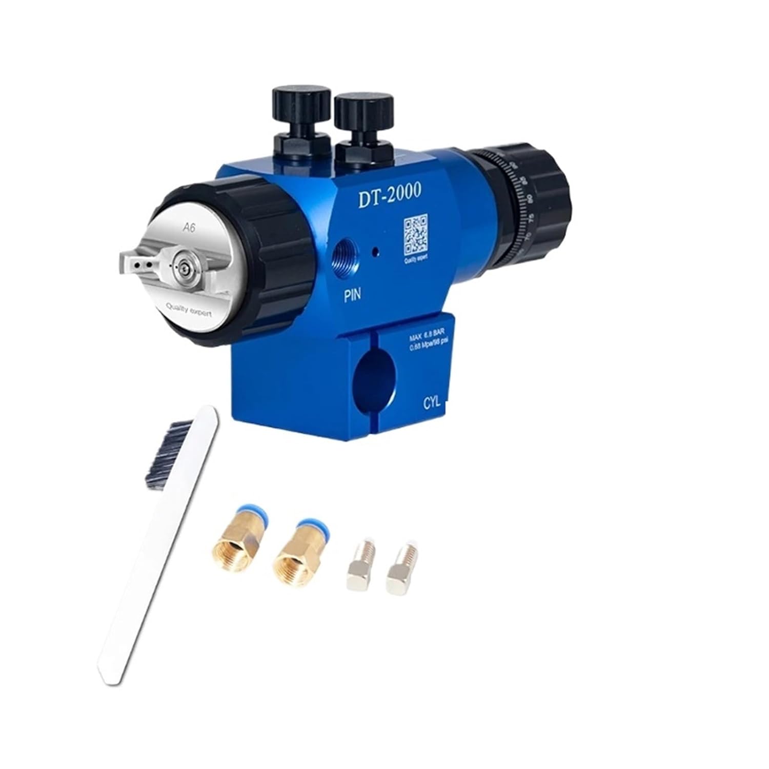 DT-2000 Automatic Spraying Tool Special Paint Spray for Assembly Line Reciprocating Machine Automatic Spray(Silver)