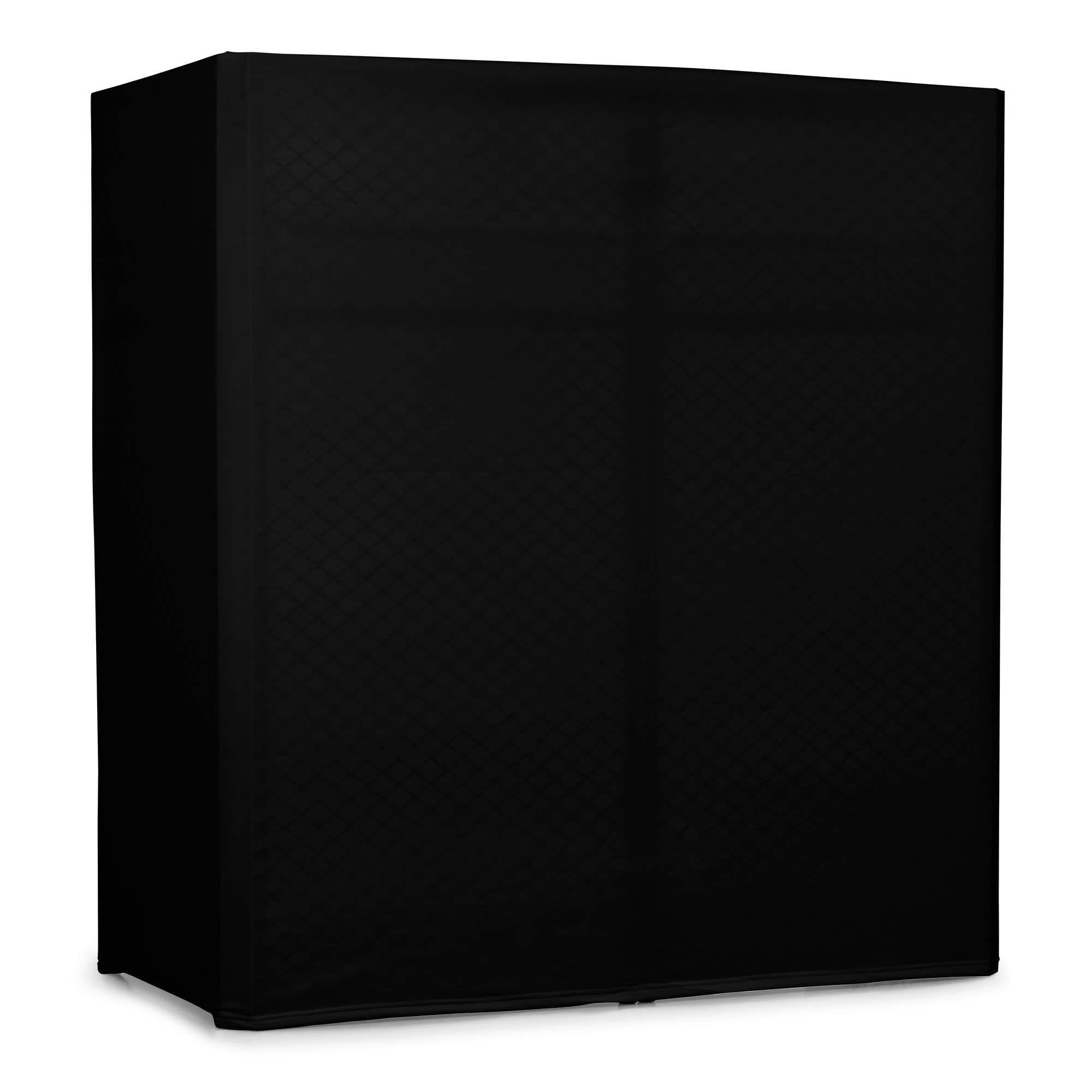 Vonyx DBC105 - Mobiler DJ Tisch Klappbar - 1 Meter, Kompakter DJ Pult inkl. Tasche & 2 Cover (Weiß/Schwarz), 25kg Belastbar, Mobiler DJ Stand für Equipment & Controller - Alu Schwarz