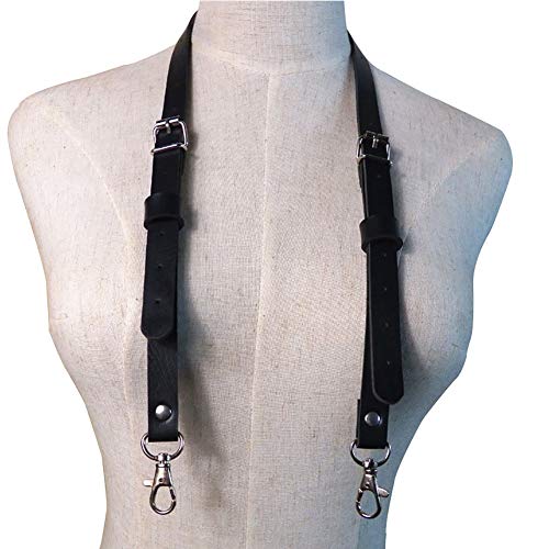 Women's Punk Waist Belt Body Chain Faux Leather Harness Adjustable with Buckles and O-Rings(SS-03)2