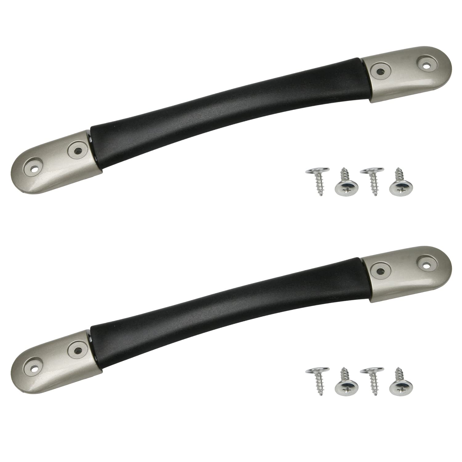 Yinpecly Luggage Handle Pull 10.28" Length Plastic Luggage Suitcase Handle Grip for Ordinary Suitcase Luggage, Black 2Pcs