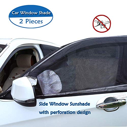 Bigant Car Window Sun Shade Windshield Shade Front Window Sunshade-Adjustable Universal Fit Mesh Side Window Sunshade-Sun Glare and UV Rays Protector for Baby Child and Pet 2PCS