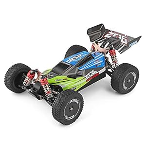 Goolsky XKS 144001 – Coche teledirigido 60km/h de Alta Velocidad 1/14 2,4 GHz Buggy 4WD RC Coche de Carreras Todoterreno a Deriva RTR (Verde)