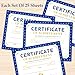 25 Blue Award Certificate - Certificate of Achievement Awards, 8 x 10