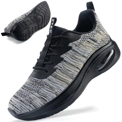 Image of ZYEN Wide Toe Box Shoes Women Air Cushion Road Running Shoes Extra Wide Width Sneakers Arch Support Gym Athletic Tennis Sneakers Lightweight Breathable Walking Shoes