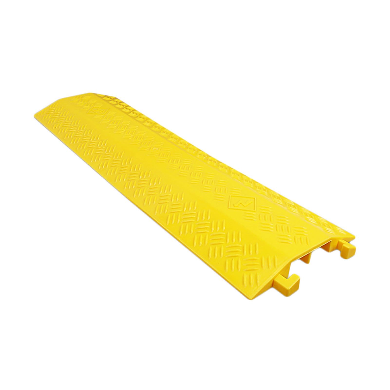 Rampa di protezione in gomma, resistente protezione per cavi con canali via cavo, rampe antiscivolo per auto, supporta una capacità di 100 kg, per strade e parcheggi