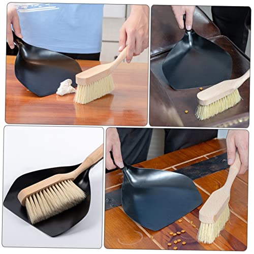 SAFIGLE Mini-Besen Und Kehrschaufel-Set Bambusbesen Kleines Besen Und Kehrschaufel-Set Multifunktions-kehrschaufel Reinigungszubehör Für Zuhause Büro Arbeitszimmer Schreibtisch Laptop – Bild 8