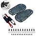 A Set of Universal Plus Flush Hood Latch and Pin Kit Hood Pin Plus Flush Mount Latch Kit Lock Black Carbon Fiber Gift Refit Car Aero Catch