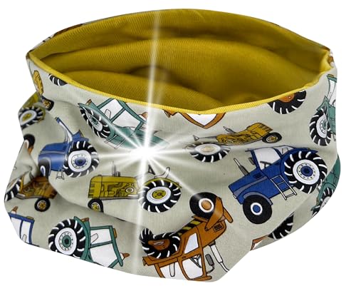 HECKBO 360° Reflektor Kinder Loop Schal - Jersey innen für Übergangszeit...