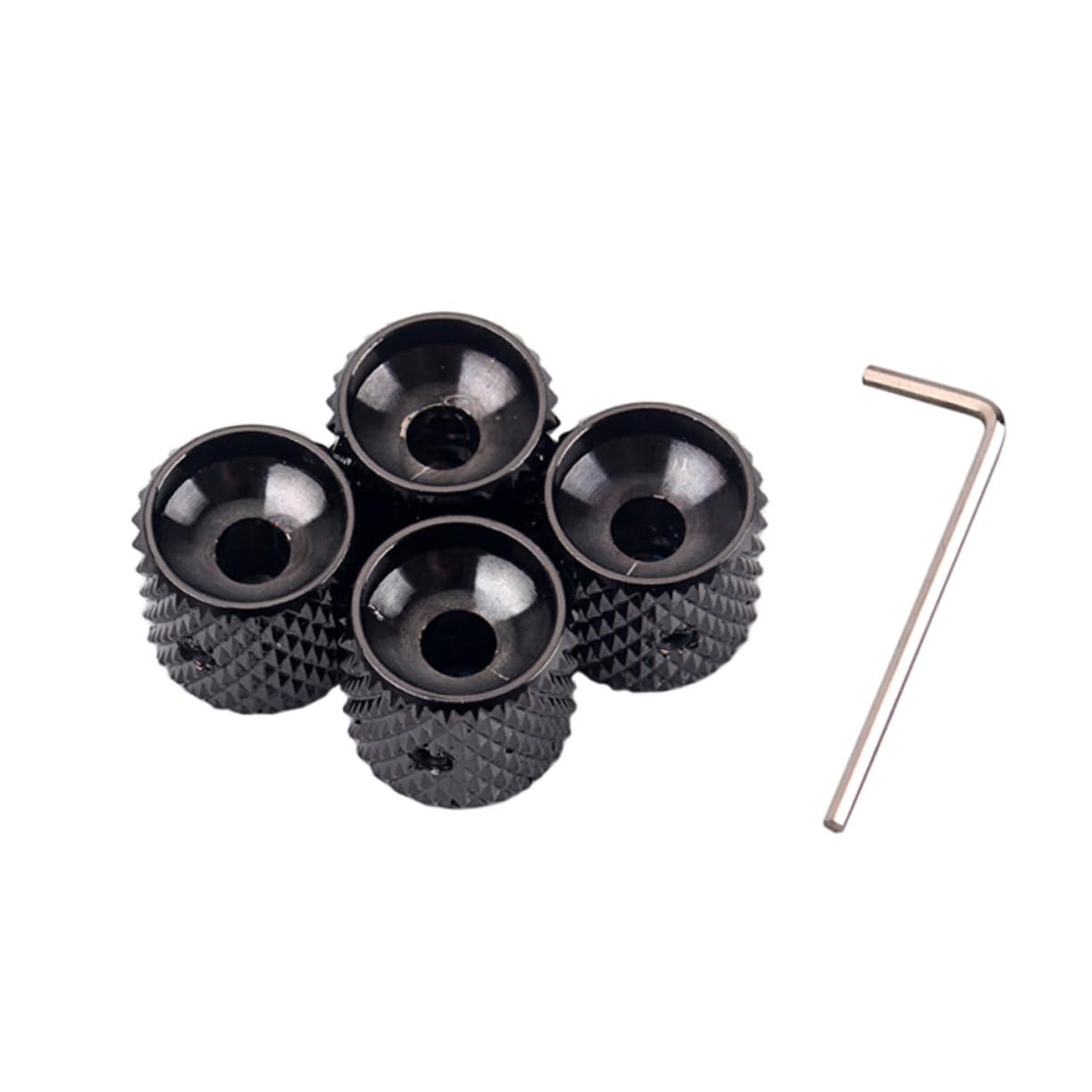 ibasenice Replace Your Old Guitar Knobs 4 Pcs Bass Guitar Accessories Volume Tone Control Knobs