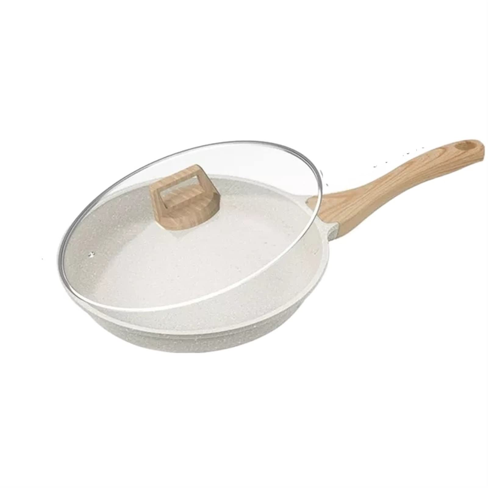 ,Saucepan Maifan Stone Frying Pan Home Breakfast Pot Induction Cooker Gas Stove Fried Steak Pancake Frying Pan Pot lid Wok
