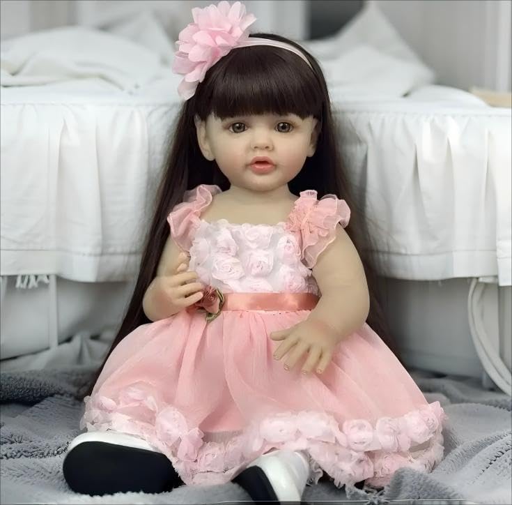 Muñeca Bebé Reborn Toddler 22 Pulgadas Realista de Vinilo miniatura 4