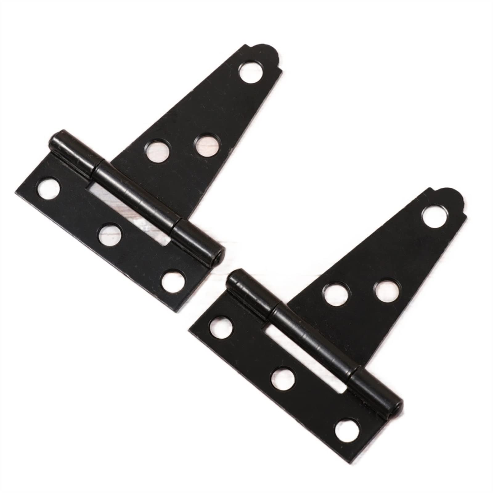 Nvsfzgiyg A 2Pcs 2 Inches T Shape Rustproof Iron Light Duty Shed Hinge ，Used For Gate Strap, Door Gates Hinges