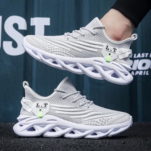 Image of DLWKIPV Men Running Shoes Men's Tennis Shoes Lightweight Breathable Fashion Sneakers Non Slip Workout Gym Shoes for Running