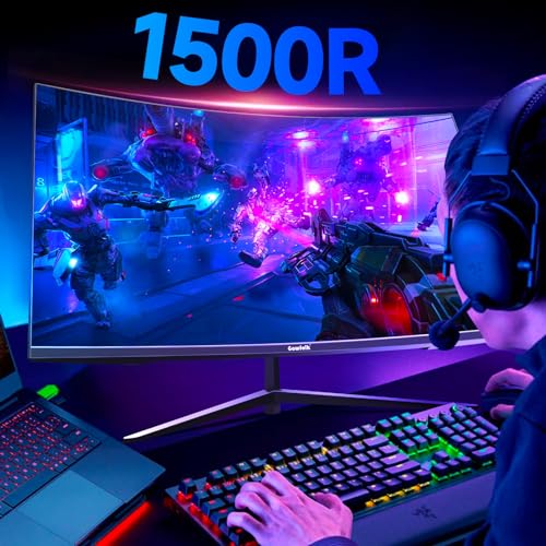 Gawfolk 32 Zoll Curved Gaming Monitor mit 165Hz und Full HD