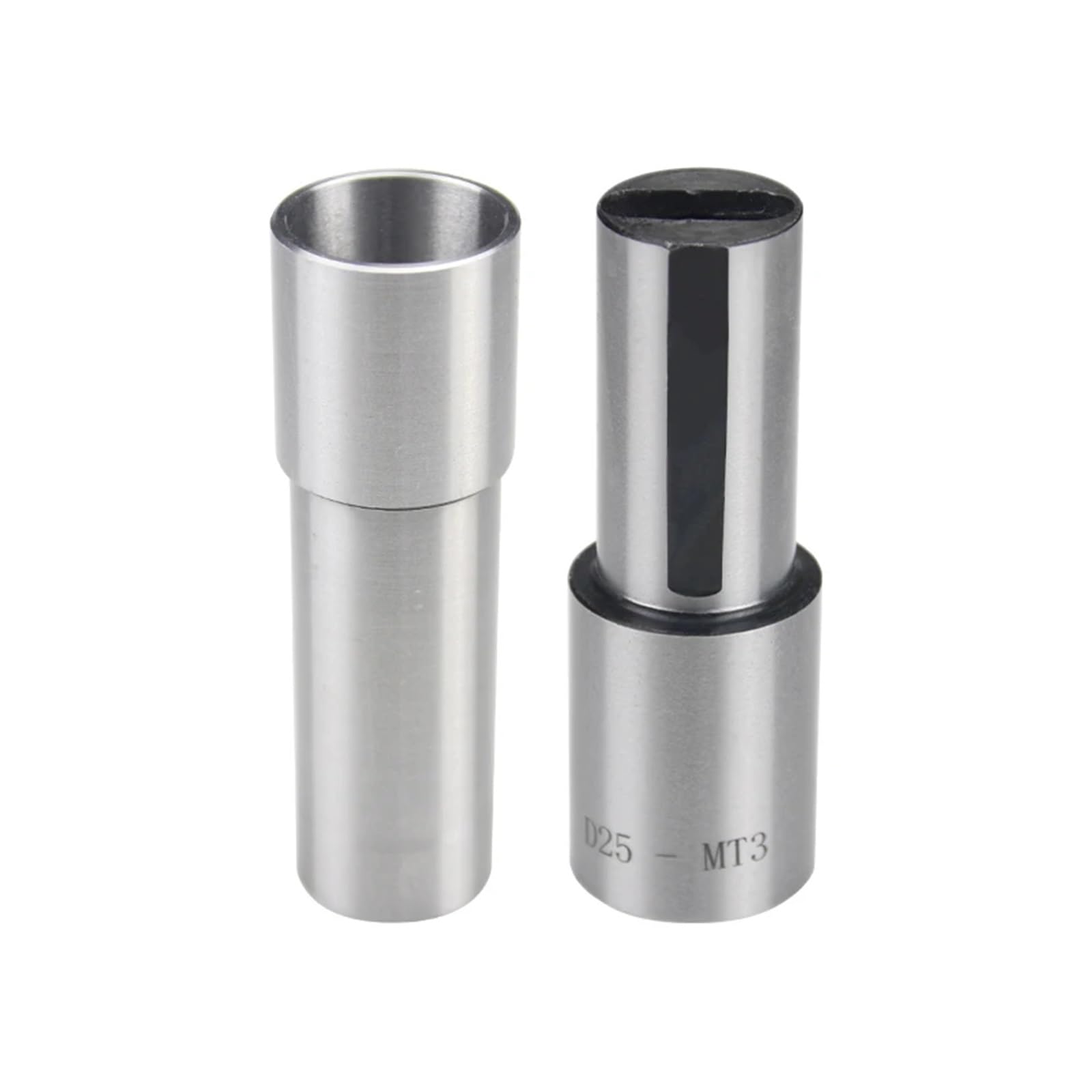 Adaptador de enchufe para torno y fresadora CNC Manguito reductor de cono Morse D25, herramienta de torno CNC, guía de taladro en U, adaptador de poste de banda(5 pieces,D20-14)