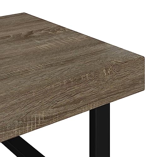 Table basse de salon rectangulaire pour optimiser l'espace du canapé